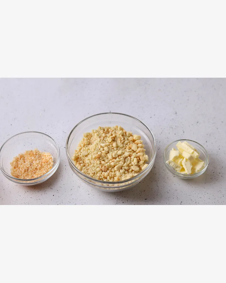 Kürbis-Käsekuchen mit Kokosmilch