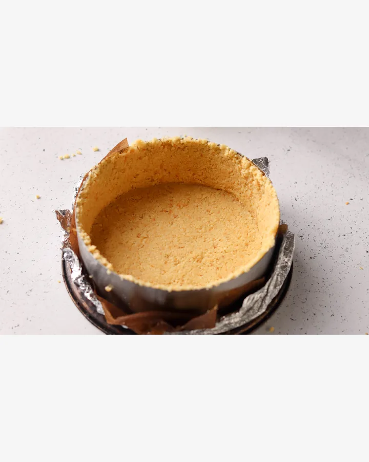 Kürbis-Käsekuchen mit Kokosmilch