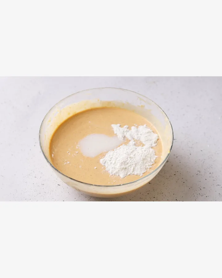 Kürbis-Käsekuchen mit Kokosmilch