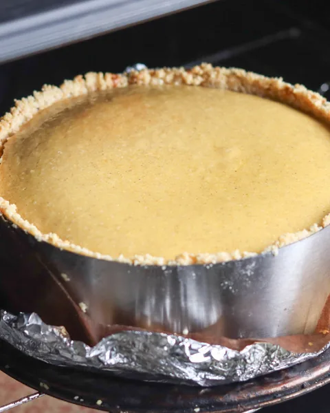 Тыквенный чизкейк на кокосовом молоке.