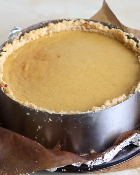 Тыквенный чизкейк на кокосовом молоке.