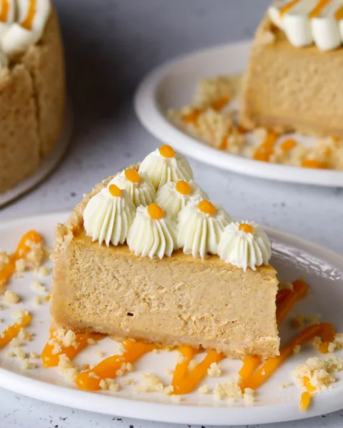 Тыквенный чизкейк на кокосовом молоке.